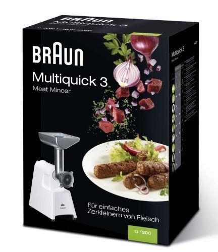 OVERSEAS USE ONLY Braun G-1300 MEAT MINCER/GRINDER with (ACUPWR TM Plug Kit)
