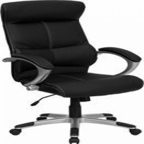 Flash Furniture H-9637L-1C-HIGH-GG High Back Black Leather Executive Office Chai