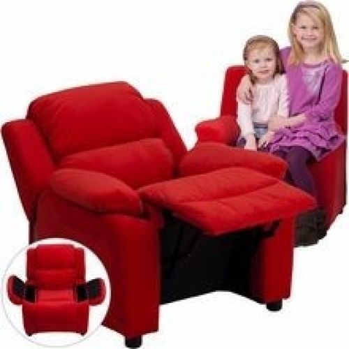 Flash Furniture BT-7985-KID-MIC-RED-GG Deluxe Heavily Padded Contemporary Red Mi