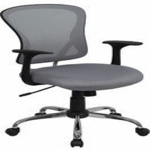 Flash Furniture H-8369F-GY-GG Mid-Back Gray Mesh Office Chair