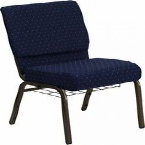 Flash Furniture FD-CH0221-4-GV-S0810-BAS-GG HERCULES  21&#039;&#039; Extra Wide Navy Blue