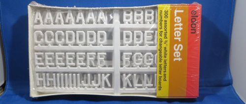 Letter Set Eldon  White Letters and Numbers  Changable Letter Boards