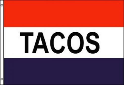 Tacos flag advertising banner mexican food stand sign bandera pennant 3x5 for sale