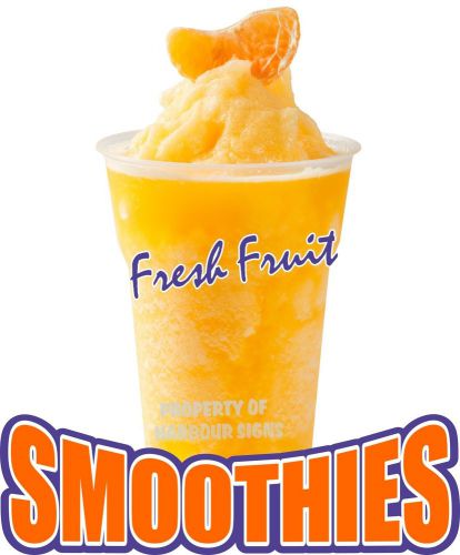 Orange Smoothies Decal 14&#034; Fruit Drink Concession Food Truck Vinyl Sticker