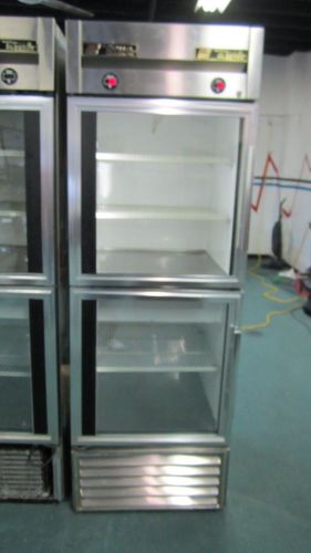 Used commercial two 2 door True brand refrigerator and freezer combo