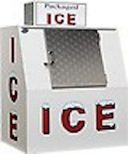 NEW LEER Outdoor Ice Merchandiser, L40 Slant, Cold Wall Solid Door - 40 cu ft