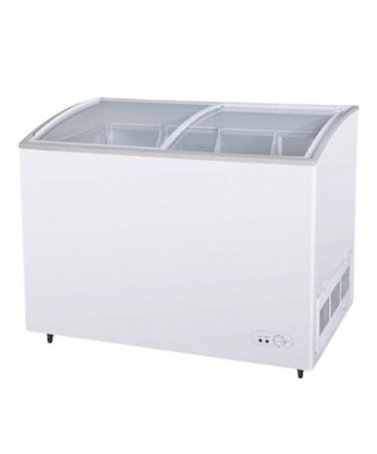 New turbo air 47&#034; ice cream chest freezer!! sliding curved glass tops!! for sale