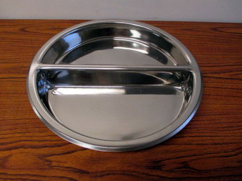 SMART BUFFET WARE Divided 15&#034; Round Stainless Steel Food Pan