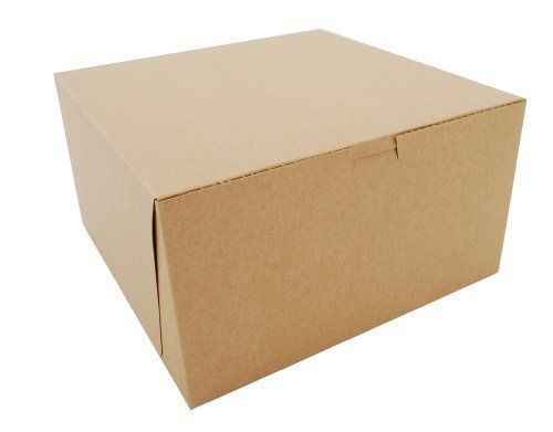 Kraft Paperboard Non Window Lock Ner Bakery Box 10&#034; Length 5 1/2&#034; Width