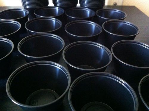 100 ct. 4oz Souffle Portion Plastic Cups Black
