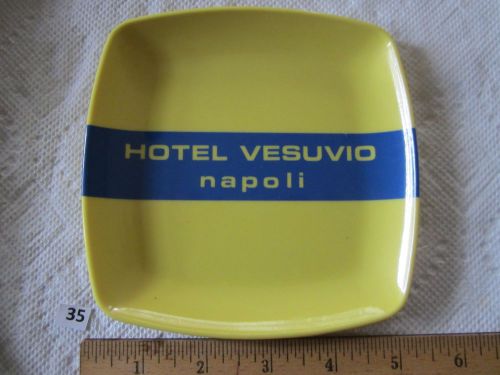 Vintage HOTEL VESUVIO, Napoli, Italy Melmine PLASTIC TIP TRAY Made in ITALY