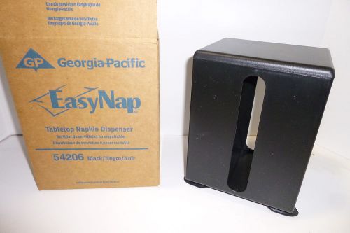 Napkin dispenser by georgia pacific #54206 black easy nap  lot 3 pcs for sale