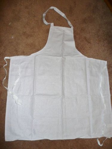 Chef&#039;s Commercial Grade White Bib Apron, Great for Craft Projects