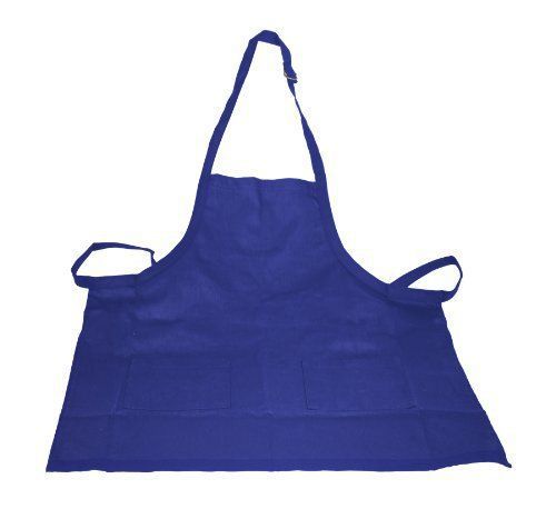 NEW Crestware Bib Apron 2 Pocket  Navy Blue