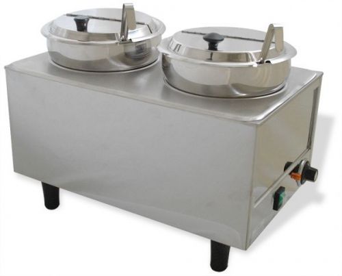 Dual Well Warmer 51072P For Soups Sauces &amp; Toppings