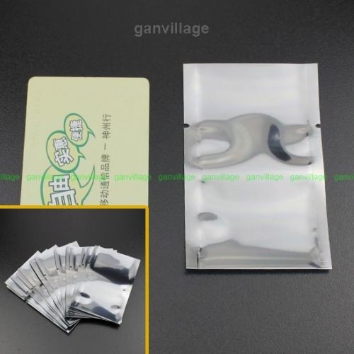 50 Lot Semi-transparent Waterproof Anti Static Shielding Bags Open-top 6 x9.5cm