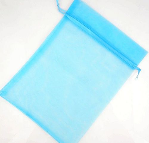 10pcs LAKEBLUE 7*9&#034; Organza Jewelry Gift Wedding Favor Big Bags Pouches 17*23CM