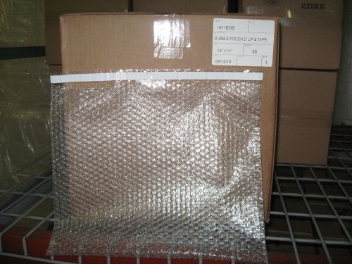 50 - 14&#034; x 11&#034; clear bubble pouch self-seal mailers for sale