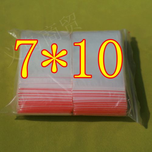 100pc 7 * 10 cm ziplock bag, transparent plastic bags, sealed plastic bags for sale
