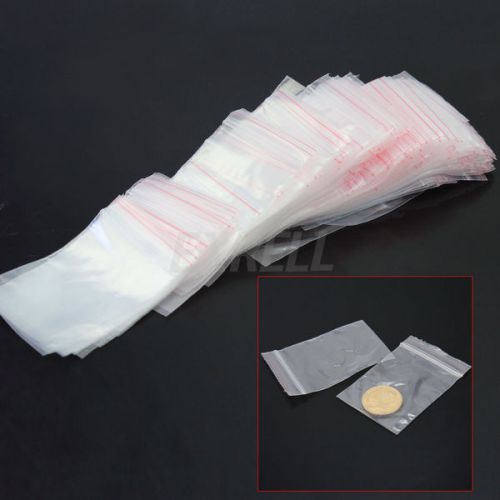 200Pcs Clear Polythene Plastic Self Press Seal Zip Lock Resealable Bags 4x6cm