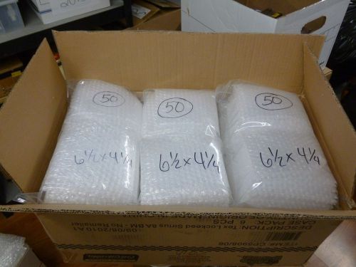 300 PCS 6-1/2&#034; X 4-1/4&#034; RECYCLED BUBBLE WRAP POUCHES / BAGS ..READY TO SHIP!