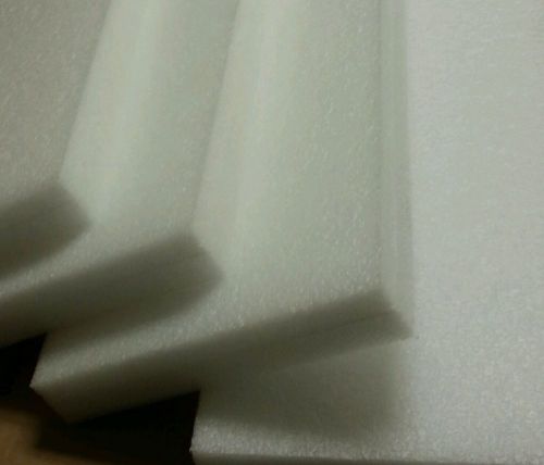 (12 qty lot) polyethylene plank foam 12&#034; x 8&#034; x 2&#034; density 1.7pcf  white pe for sale