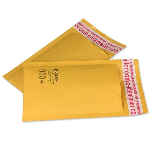 550 pcs #000 4x8 e-lite brand jumbo kraft bubble mailers padded mailing (500+50) for sale