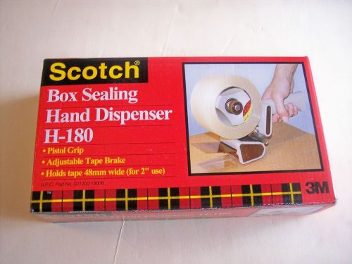 SCOTCH H-180 BOX SEALING TAPE DISPENSER HAND HELD Adjustable Brake