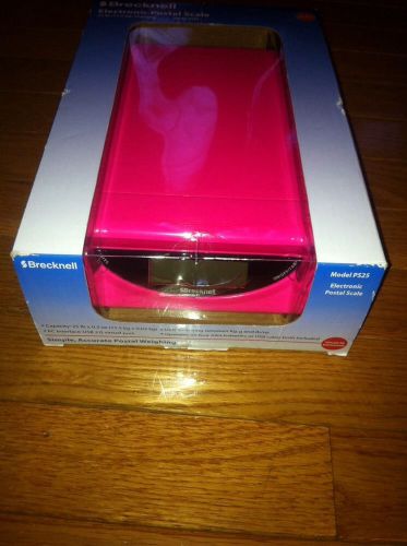 Brecknell ps25 electronic postal scale 25lb hot pink brand new free s&amp;h! for sale