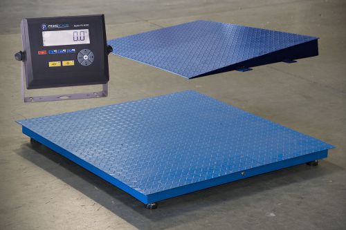 New 5000lb/1lb 48&#034;x72&#034; (4&#039;x6&#039;) Floor Scale w/ Indicator+one Ramp FREE Shipping
