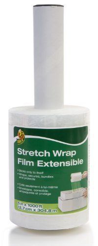 Duck Brand Stretch Wrap, 5 Inches x 1000 Feet, Clear (964682), New