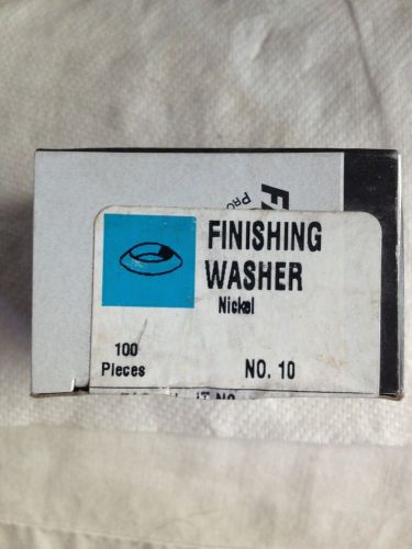 400 FAS-N-IT No 10 Finishing Washer Nickel Plated 4 Boxes 100=400 #35415