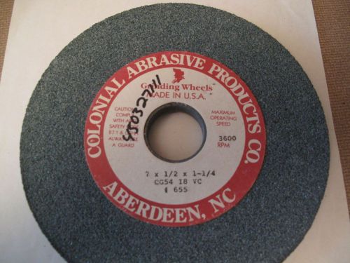 Colonial grinding wheel 5 pcs new 7 x 1/2 x 1 1/4 cg54 i8 vc for sale