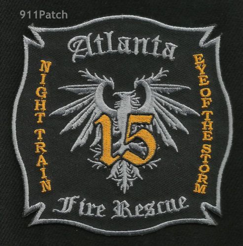 ATLANTA, GA - Fire Rescue Station 15 Night Train FIREFIGHTER Patch Fire Dept.