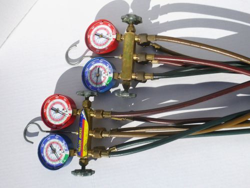 Ritchie Yellow Jacket Test And Charging Manifold R-410A, R22 R-404A Set of Two