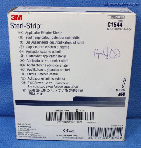 3M Steri-Strip Applicator Sterile C1544 Box of 40 2017-04