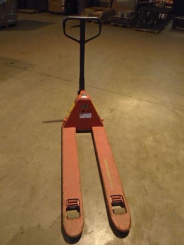 DAYTON PALLET TRUCK 5500LB CAPACITY USED, SOLD AS IS SEE AVAILABLE PHOTOS