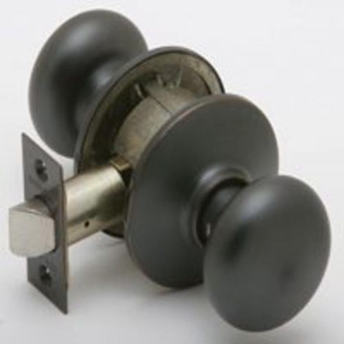 Lockset knb dr sol brs 2 scr schlage lock passage locks f10 ply716 aged bronze for sale