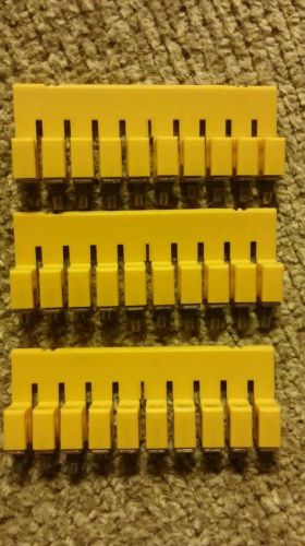 3 - 10 position place single row wire terminal block strip connector jumpers