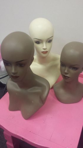 Manequin Head set of 3