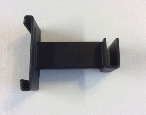 Gridwall 4&#034; hangrail bracket for rectangular tubing black -  lot of 10 for sale