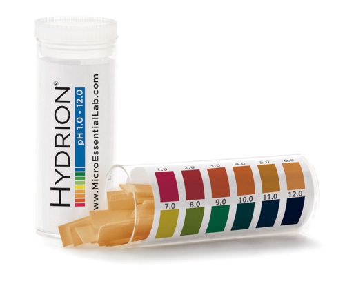 100 pH Strips Hydrion Test Tape Paper Acid Alkaline Range1.0-12.0  Lab 165/ 1-12