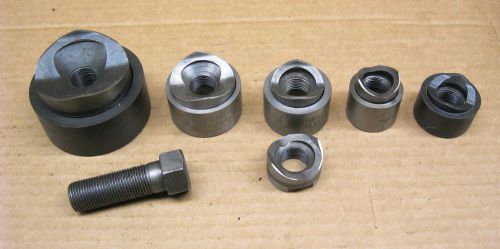 LOT OF GREENLEE CHASSIS PUNCHES - 3/4&#034; CONDUIT TO 2&#034; CONDUIT