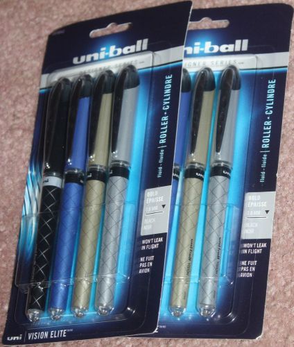 uni-ball - Vision Elite Designer Series Roller Ball Pen -  Black Ink