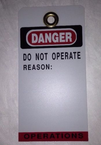 Danger do not operate tag for sale