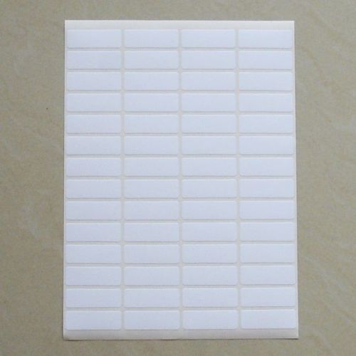840 Small White Sticky Labels 13 x 38 mm Price Stickers Name Tags Self Adhesive