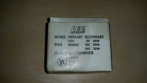 Lee Model 598 Transformer  120v input 8-24vac output