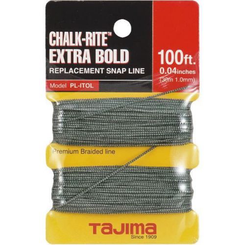 TAJIMA TOOL PL-ITOL Chalk-Rite Replacement Chalk Line-EXTRA BOLD SNAP LINE