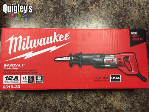 Milwaukee sawzall® 6519-30 recip saw, corded 1-1/8&#034; stroke,12 amp, 0-3,000 spm for sale