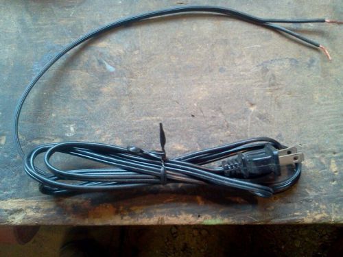 Lamp parts: FIVE  7&#034; black cord for wiring whatever
